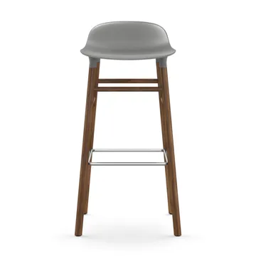 Form バースツール ウォルナッツレッグ - Grey - Normann Copenhagen | ノーマンコペンハーゲン