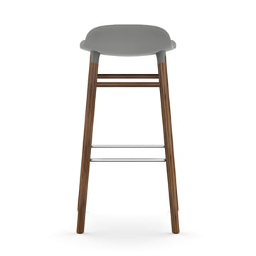 Form バースツール ウォルナッツレッグ - Grey - Normann Copenhagen | ノーマンコペンハーゲン