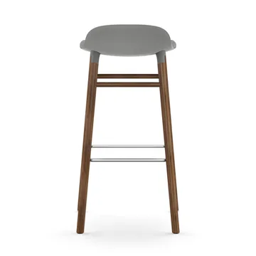 Form バースツール ウォルナッツレッグ - Grey - Normann Copenhagen | ノーマンコペンハーゲン