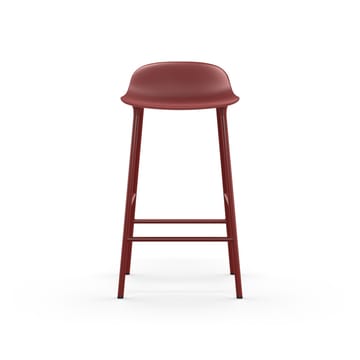 Form バースツール low - Red, red-coated steel legs - Normann Copenhagen | ノーマンコペンハーゲン