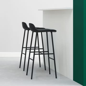 Form バースツール low - Red, red-coated steel legs - Normann Copenhagen | ノーマンコペンハーゲン
