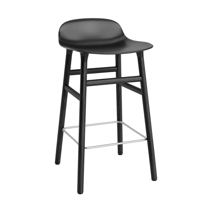 Form チェア バースツール varnished オークレッグ 65 cm - Black - Normann Copenhagen | ノーマンコペンハーゲン
