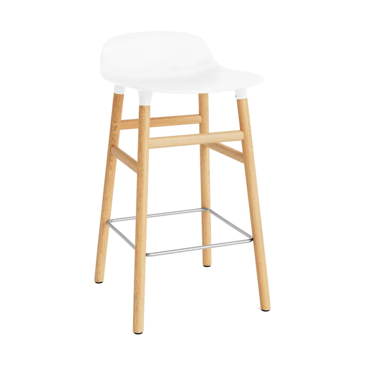 Form バースツール オークレッグ - White - Normann Copenhagen | ノーマンコペンハーゲン