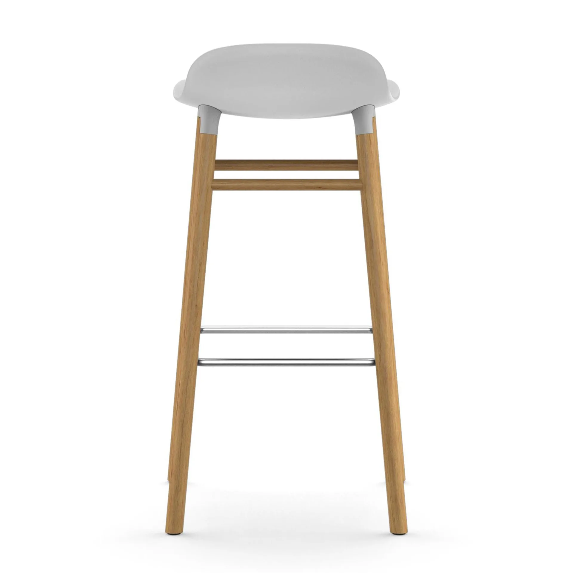 Form バースツール オークレッグ, White Normann Copenhagen | ノーマンコペンハーゲン