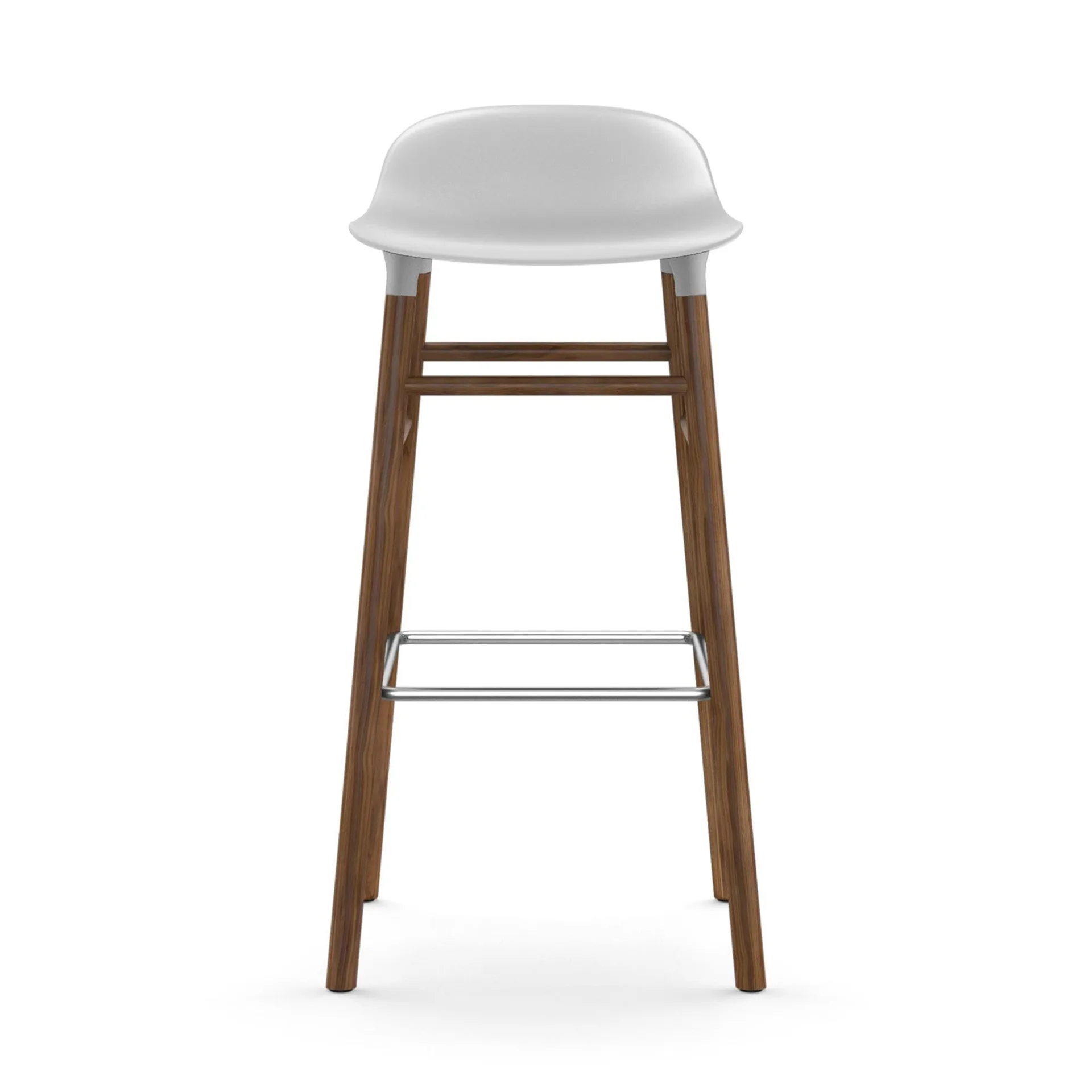 Form バースツール ウォルナッツレッグ, White Normann Copenhagen | ノーマンコペンハーゲン