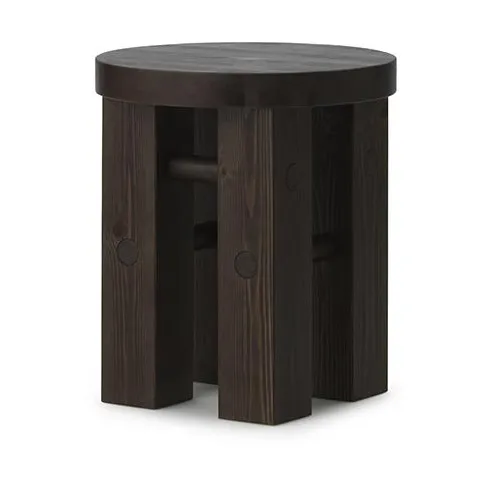 Fyr ラウンド スツール 45 cm - Dark brown, Ø40x45 cm - Normann Copenhagen | ノーマンコペンハーゲン