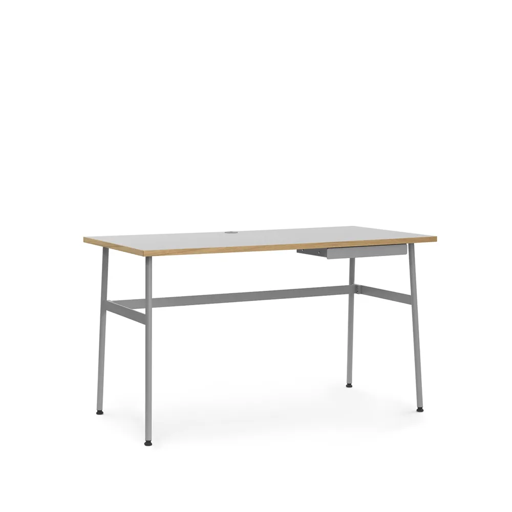 Journal デスク, Grey, laminate, grey steel legs and drawer Normann Copenhagen | ノーマンコペンハーゲン