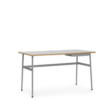 Journal デスク - Grey, laminate, grey steel legs and drawer - Normann Copenhagen | ノーマンコペンハーゲン