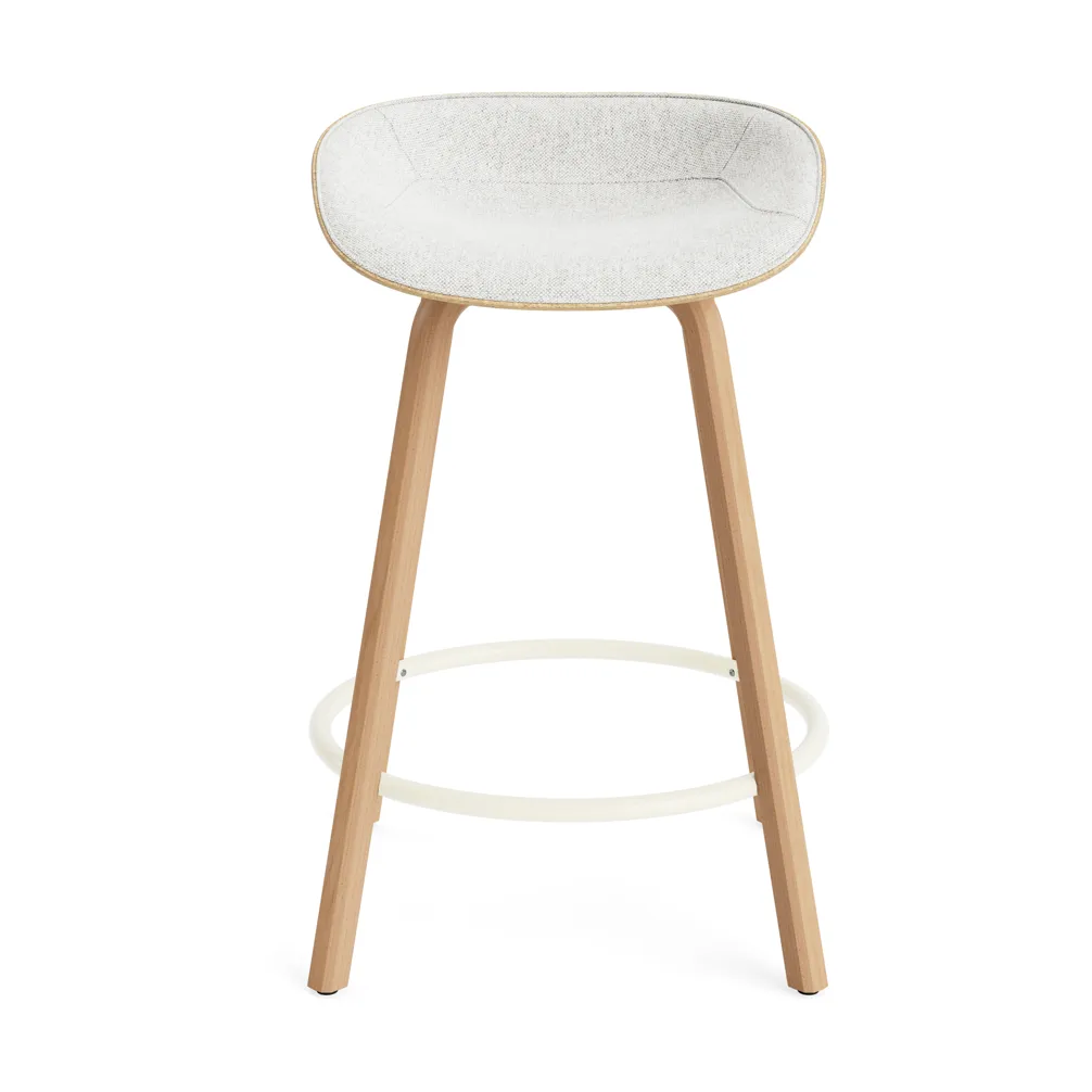 Mat バースツール フロントアップホルスター 65 cm, Hallingdal 110-jute-beech-cream steel Normann Copenhagen | ノーマンコペンハーゲン