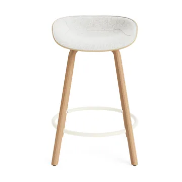 Mat バースツール フロントアップホルスター 65 cm - Hallingdal 110-jute-beech-cream steel - Normann Copenhagen | ノーマンコペンハーゲン