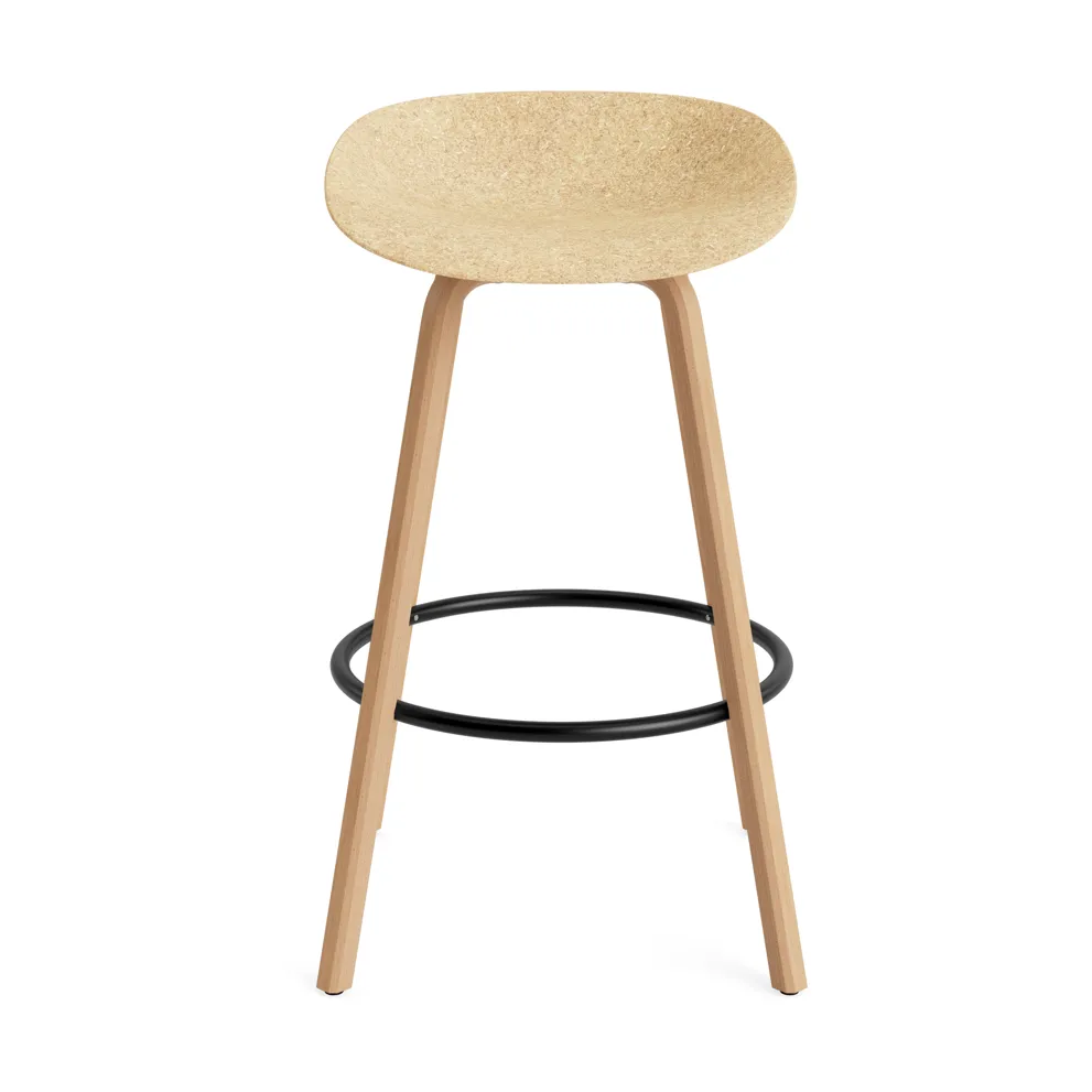 Mat バースツール 65 cm, Hemp-beech-black steel Normann Copenhagen | ノーマンコペンハーゲン