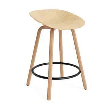 Mat バースツール 65 cm - Hemp-beech-black steel - Normann Copenhagen | ノーマンコペンハーゲン