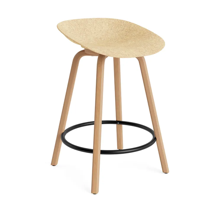 Mat バースツール 65 cm - Hemp-beech-black steel - Normann Copenhagen | ノーマンコペンハーゲン