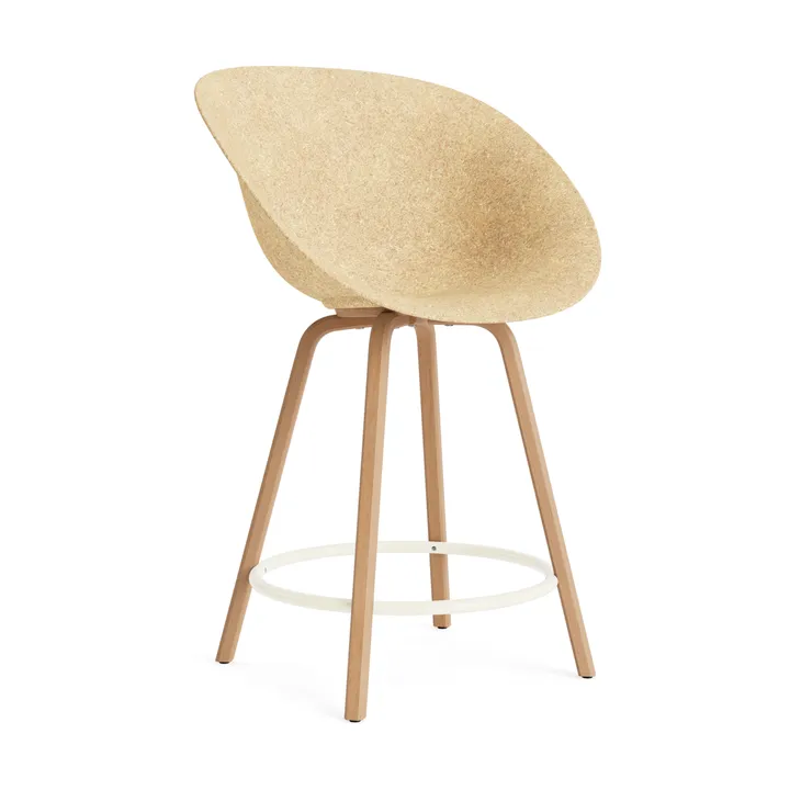 Mat バーチェア 65 cm - Hemp-beech-cream steel - Normann Copenhagen | ノーマンコペンハーゲン