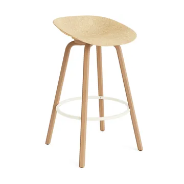 Mat バースツール 65 cm - Hemp-beech-cream steel - Normann Copenhagen | ノーマンコペンハーゲン