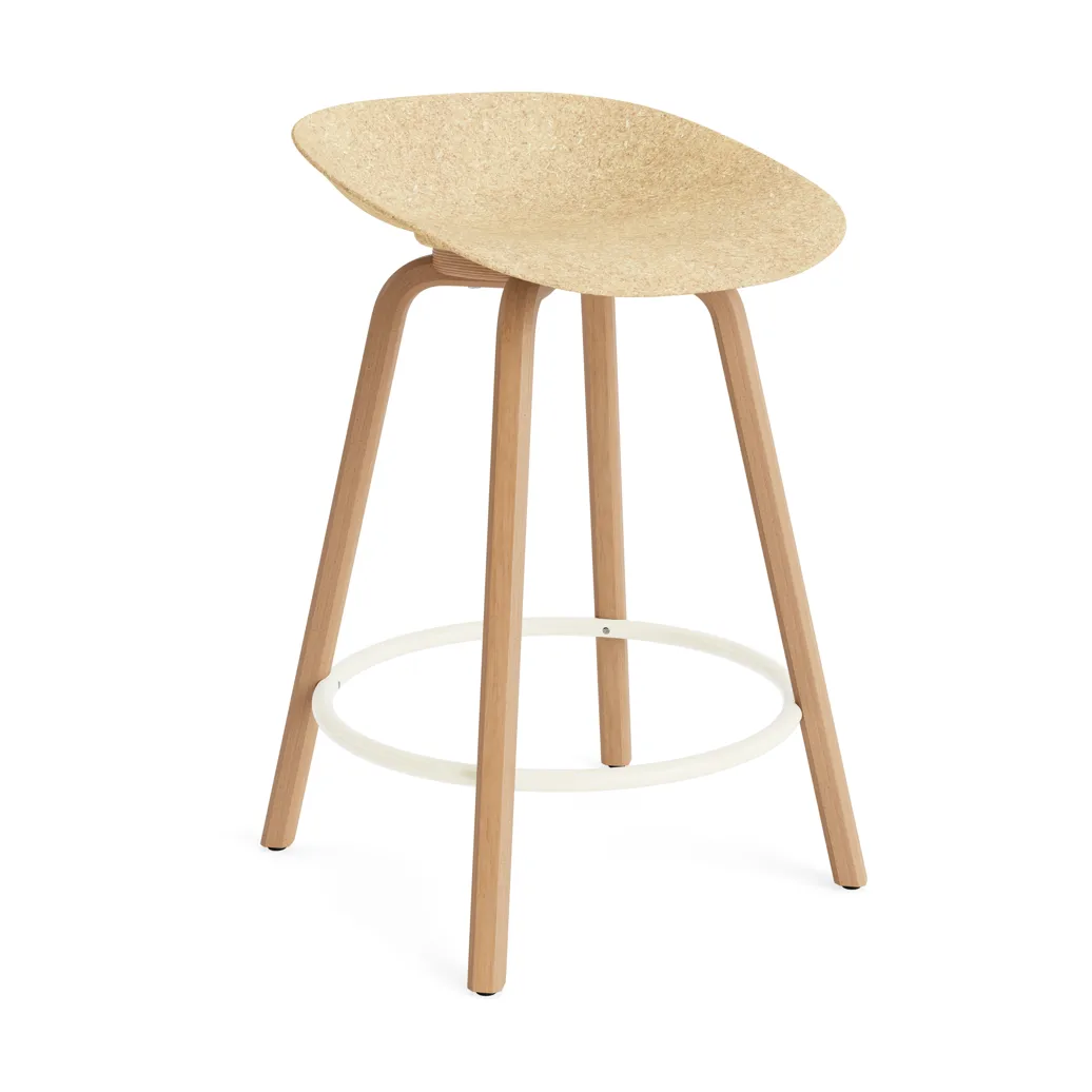 Mat バースツール 65 cm, Hemp-beech-cream steel Normann Copenhagen | ノーマンコペンハーゲン