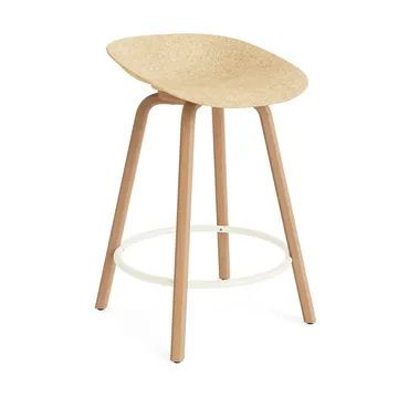 Mat バースツール 65 cm - Hemp-beech-cream steel - Normann Copenhagen | ノーマンコペンハーゲン