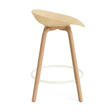 Mat バースツール 65 cm - Hemp-beech-cream steel - Normann Copenhagen | ノーマンコペンハーゲン