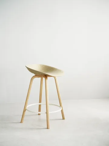 Mat バースツール 65 cm - Hemp-beech-cream steel - Normann Copenhagen | ノーマンコペンハーゲン