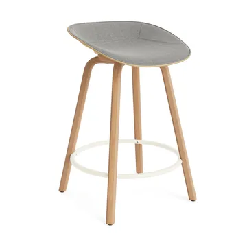 Mat バースツール フロントアップホルスター 65 cm - Remix 133-jute-beech-cream steel - Normann Copenhagen | ノーマンコペンハーゲン