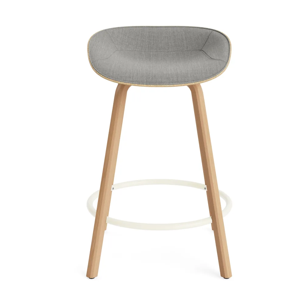 Mat バースツール フロントアップホルスター 65 cm, Remix 133-jute-beech-cream steel Normann Copenhagen | ノーマンコペンハーゲン