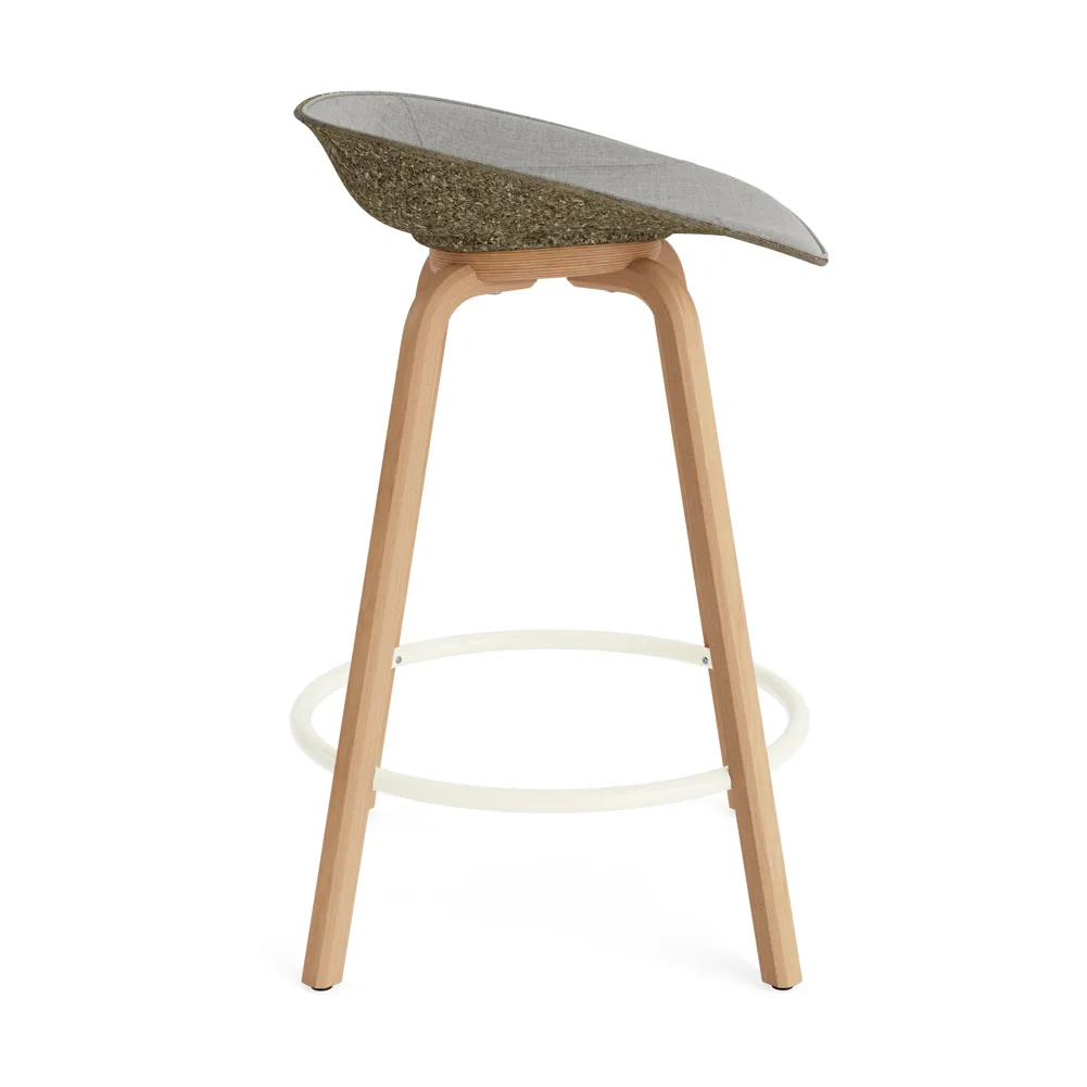 Mat バースツール フロントアップホルスター 65 cm, Remix 133-seaweed-beech-cream steel Normann Copenhagen | ノーマンコペンハーゲン