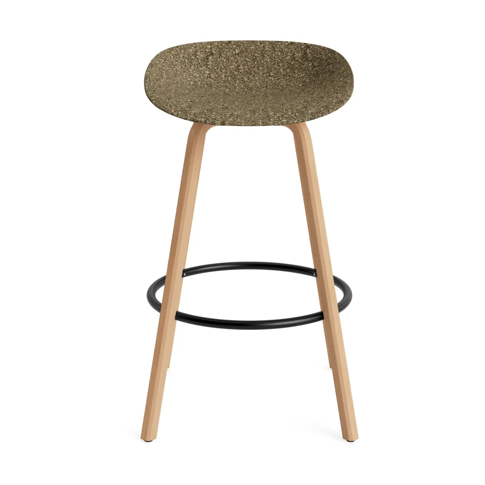 Mat バースツール 65 cm, Seaweed-beech-black steel Normann Copenhagen | ノーマンコペンハーゲン