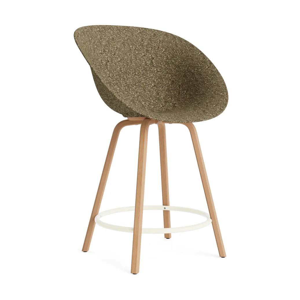 Mat バーチェア 65 cm, Seaweed-beech-cream steel Normann Copenhagen | ノーマンコペンハーゲン