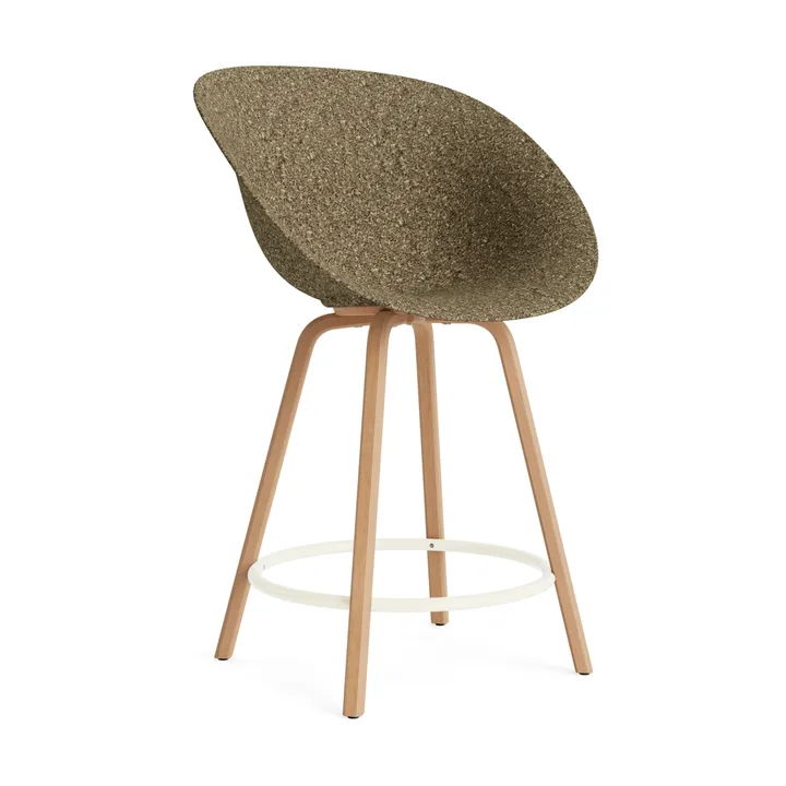 Mat バーチェア 65 cm - Seaweed-beech-cream steel - Normann Copenhagen | ノーマンコペンハーゲン