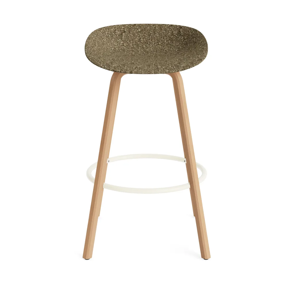 Mat バースツール 65 cm, Seaweed-beech-cream steel Normann Copenhagen | ノーマンコペンハーゲン