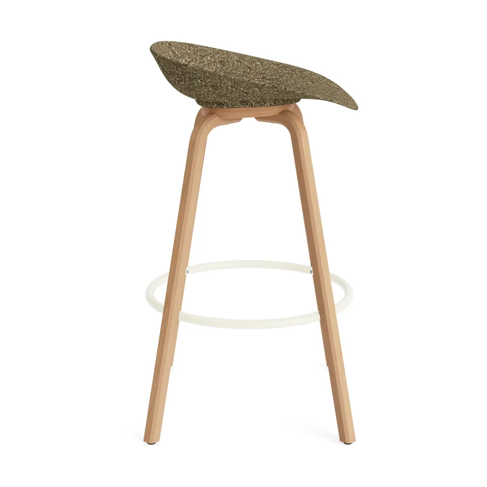 Mat バースツール 65 cm, Seaweed-beech-cream steel Normann Copenhagen | ノーマンコペンハーゲン
