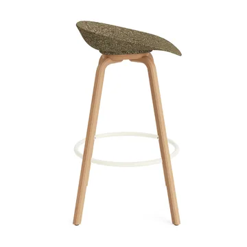 Mat バースツール 65 cm - Seaweed-beech-cream steel - Normann Copenhagen | ノーマンコペンハーゲン