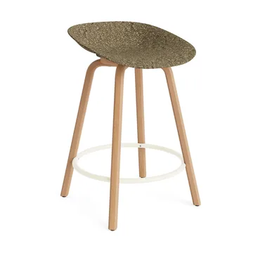 Mat バースツール 65 cm - Seaweed-beech-cream steel - Normann Copenhagen | ノーマンコペンハーゲン