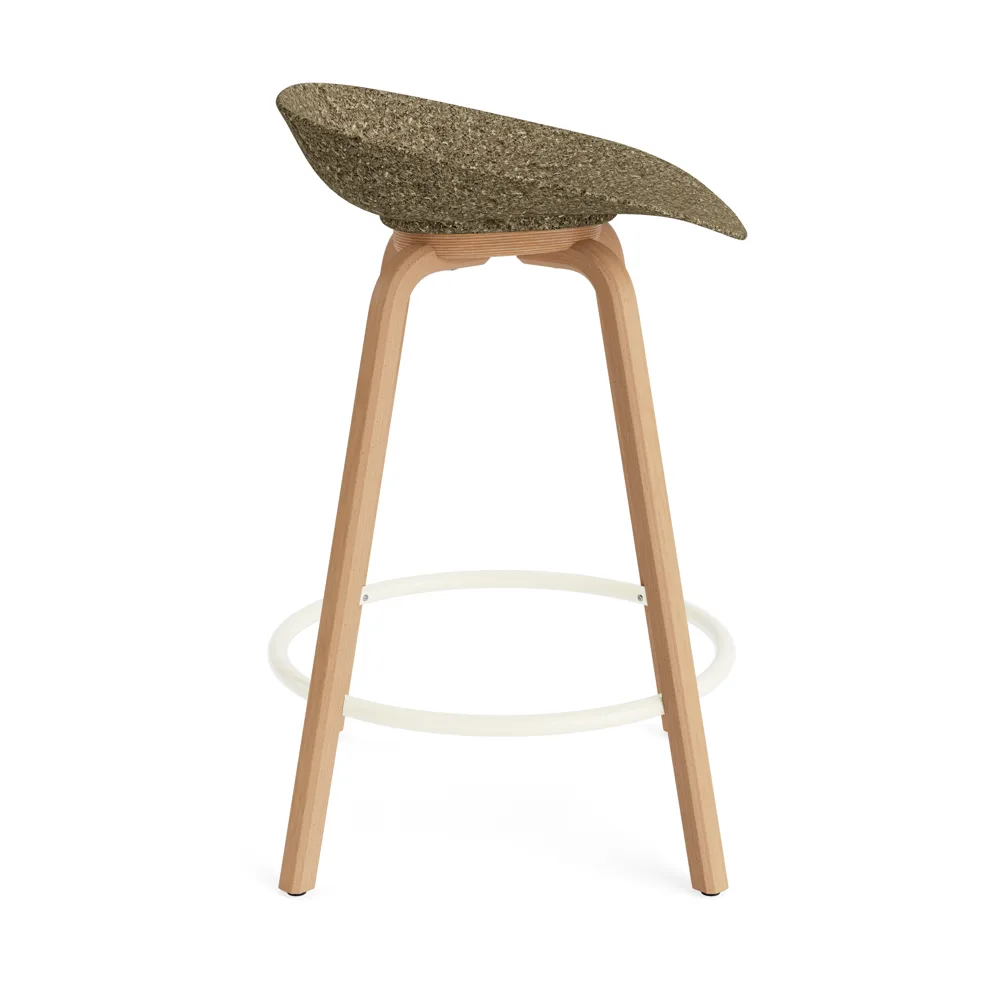 Mat バースツール 65 cm, Seaweed-beech-cream steel Normann Copenhagen | ノーマンコペンハーゲン