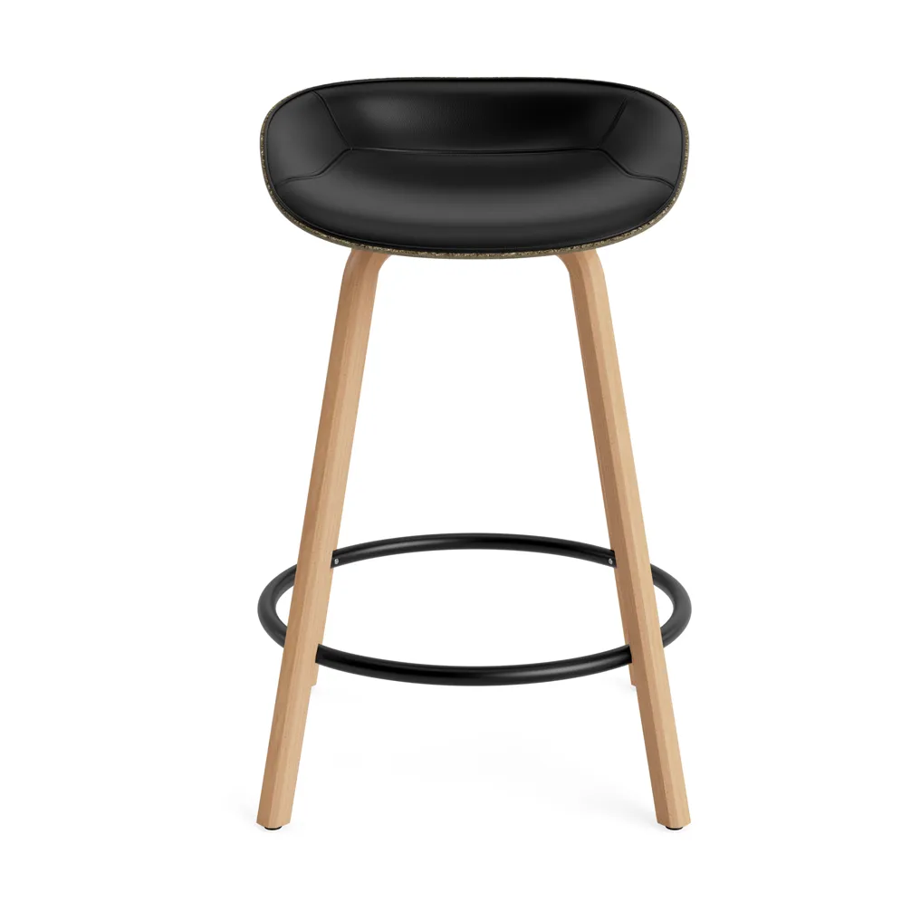 Mat バースツール フロントアップホルスター 65 cm, Ultra 41599-seaweed-beech-black steel Normann Copenhagen | ノーマンコペンハーゲン