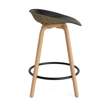 Mat バースツール フロントアップホルスター 65 cm - Ultra 41599-seaweed-beech-black steel - Normann Copenhagen | ノーマンコペンハーゲン