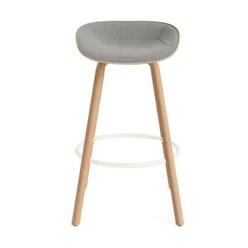 Mat バースツール 75 cm フロントアップホルスター - Remix 133-hemp-beech-cream steel - Normann Copenhagen | ノーマンコペンハーゲン