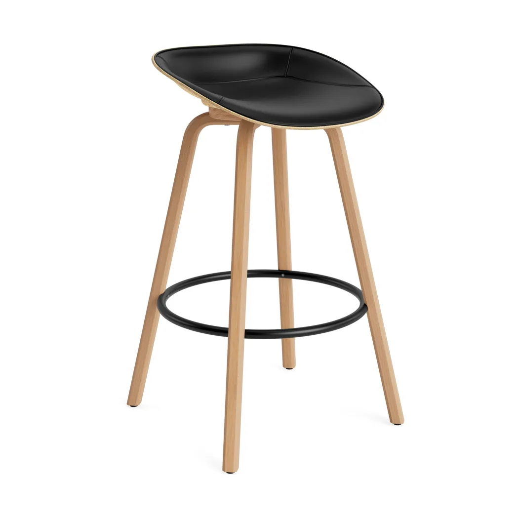 Mat バースツール 75 cm フロントアップホルスター, Ultra 41599-hemp-beech-black steel Normann Copenhagen | ノーマンコペンハーゲン