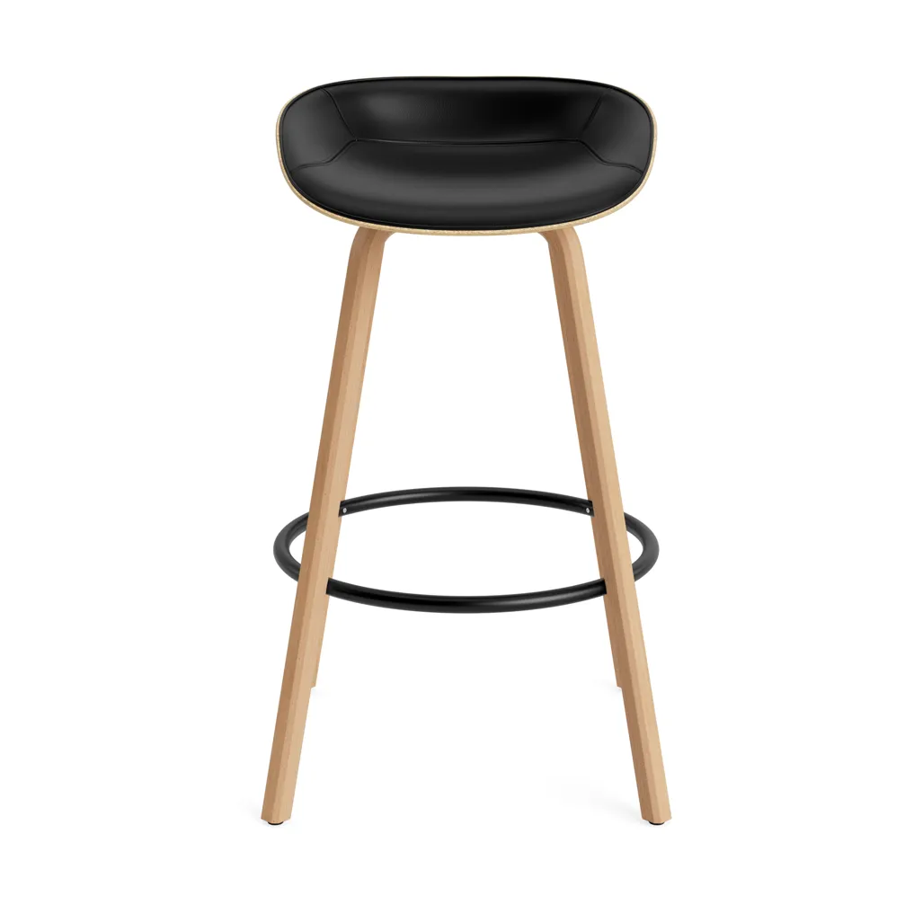 Mat バースツール 75 cm フロントアップホルスター, Ultra 41599-hemp-beech-black steel Normann Copenhagen | ノーマンコペンハーゲン