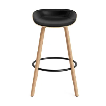 Mat バースツール 75 cm フロントアップホルスター - Ultra 41599-hemp-beech-black steel - Normann Copenhagen | ノーマンコペンハーゲン