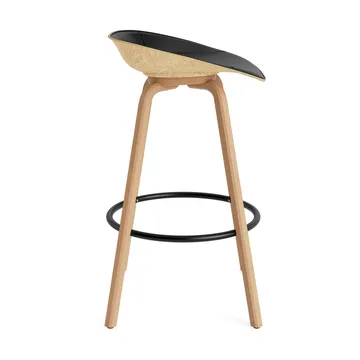 Mat バースツール 75 cm フロントアップホルスター - Ultra 41599-hemp-beech-black steel - Normann Copenhagen | ノーマンコペンハーゲン