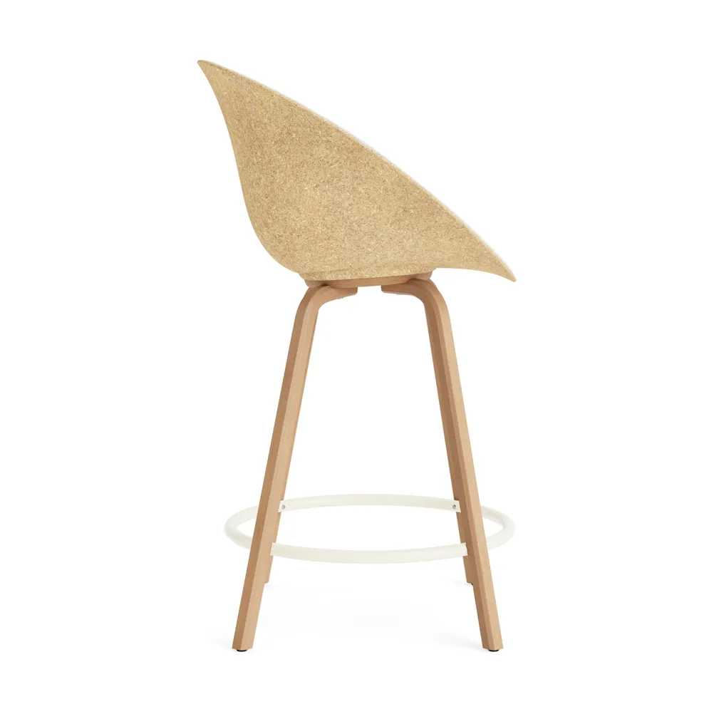 Mat Bar アームチェア フロントアップホルスター 65 cm, Hallingdal 110-jute-beech-cream steel Normann Copenhagen | ノーマンコペンハーゲン