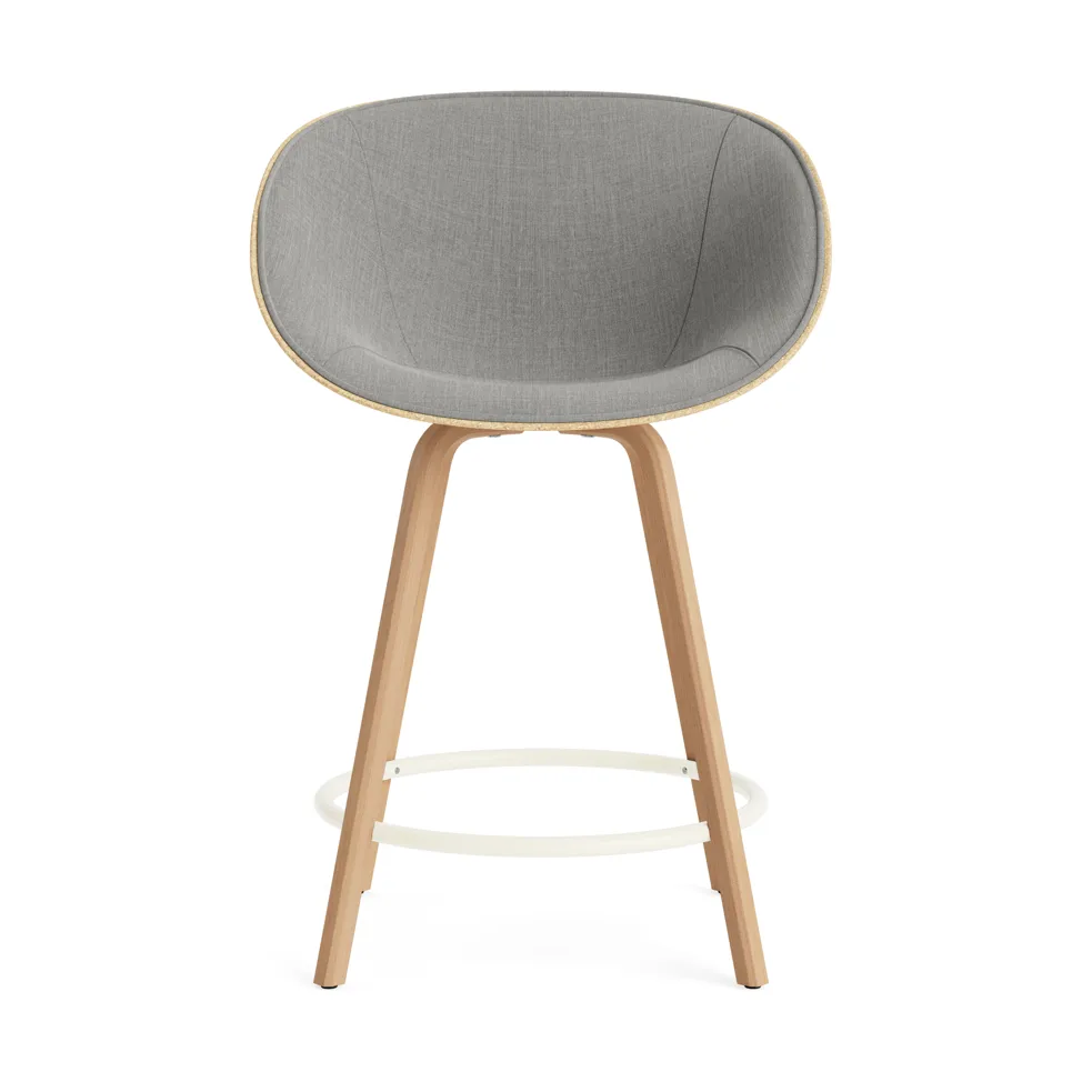 Mat Bar アームチェア フロントアップホルスター 65 cm, Remix 133-jute-beech-cream steel Normann Copenhagen | ノーマンコペンハーゲン
