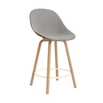 Mat Bar チェア バースツール フロントアップホルスター 65 cm - Remix 133-seaweed-beech-cream steel - Normann Copenhagen | ノーマンコペンハーゲン