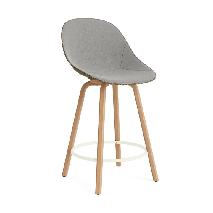 Mat Bar チェア バースツール フロントアップホルスター 65 cm - Remix 133-seaweed-beech-cream steel - Normann Copenhagen | ノーマンコペンハーゲン