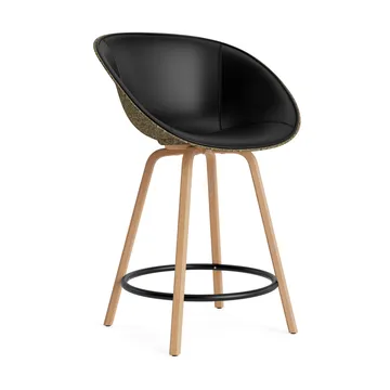Mat Bar アームチェア フロントアップホルスター 65 cm - Ultra 41599-seaweed-beech-black steel - Normann Copenhagen | ノーマンコペンハーゲン