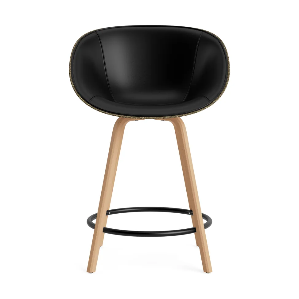 Mat Bar アームチェア フロントアップホルスター 65 cm, Ultra 41599-seaweed-beech-black steel Normann Copenhagen | ノーマンコペンハーゲン
