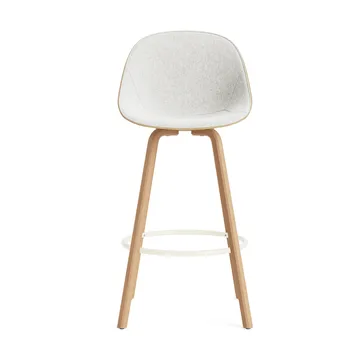 Mat Bar チェア バースツール フロントアップホルスター 75 cm - Hallingdal 110-jute-beech-cream steel - Normann Copenhagen | ノーマンコペンハーゲン