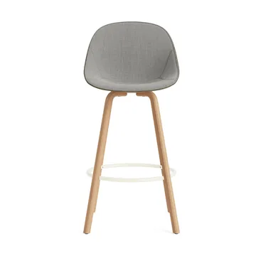 Mat Bar チェア バースツール フロントアップホルスター 75 cm - Remix 133-seaweed-beech-cream steel - Normann Copenhagen | ノーマンコペンハーゲン