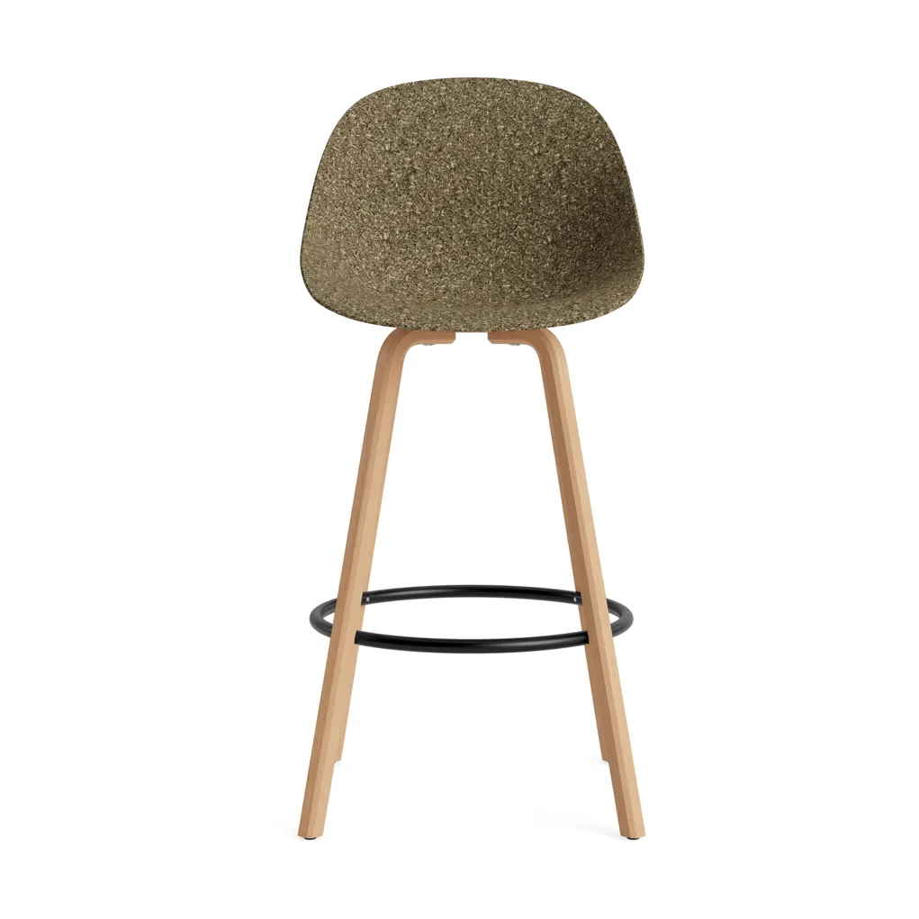 Mat Bar チェア バースツール 75 cm, Seaweed-beech-black steel Normann Copenhagen | ノーマンコペンハーゲン